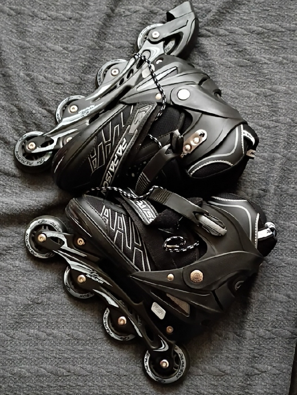 Papasion Black Inline Rollor Skates
